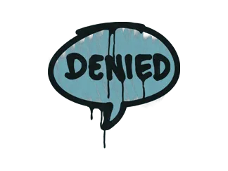 Sealed Graffiti | Denied (Wire Blue)
