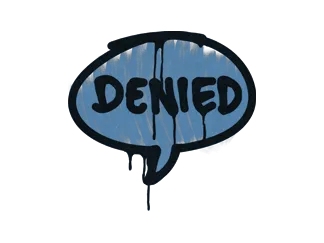 Sealed Graffiti | Denied (Monarch Blue)