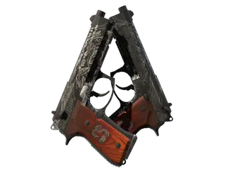 Dual Berettas | Dualing Dragons (Well-Worn)
