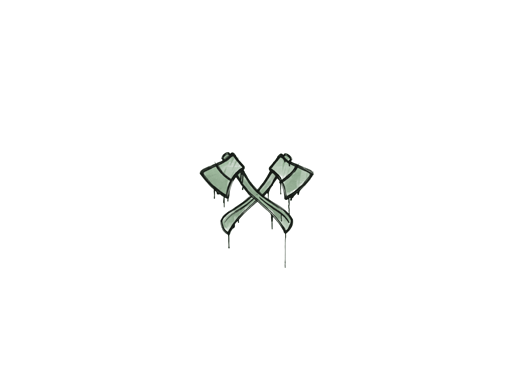 Sealed Graffiti | X-Axes (Cash Green)