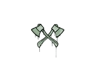 Sealed Graffiti | X-Axes (Cash Green)