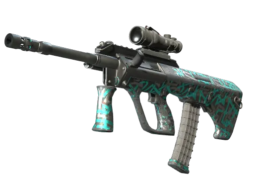 StatTrak™ AUG | Ricochet (Well-Worn)