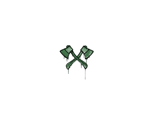 Sealed Graffiti | X-Axes (Jungle Green)