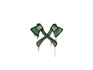 Sealed Graffiti | X-Axes (Jungle Green)