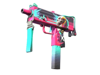 StatTrak™ MAC-10 | Neon Rider (Minimal Wear)