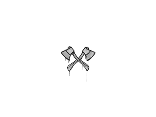 Sealed Graffiti | X-Axes (Shark White)