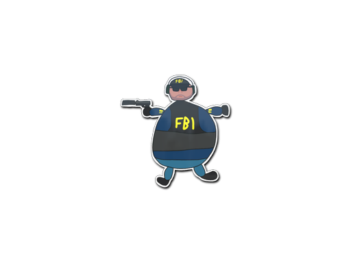 Sticker | Poorly Drawn FBI