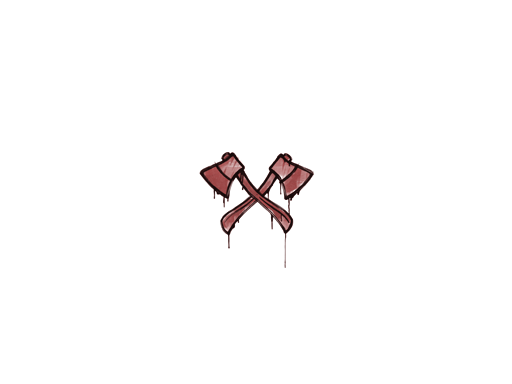 Sealed Graffiti | X-Axes (Blood Red)