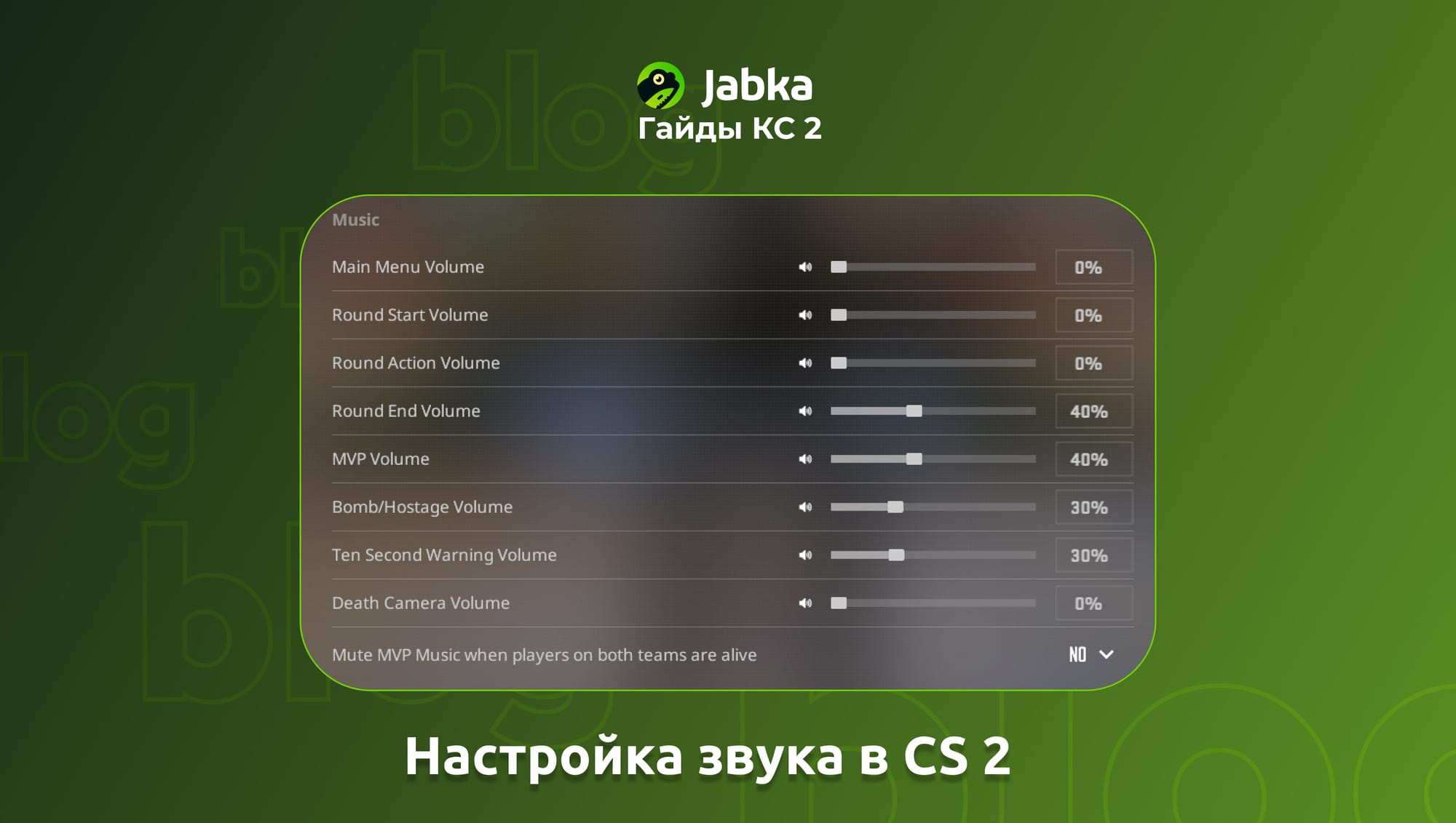 настройки звука в cs 2